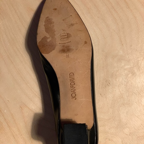 Black leather Joan and David Couture Heels - Picture 8 of 8